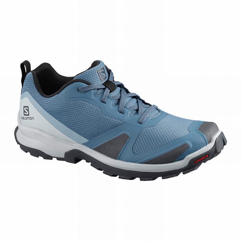 Zapatillas Trail Running Salomon Mujer Azules / Negras - Salomon Argentina XA COLLIDER W ,694378-AVR